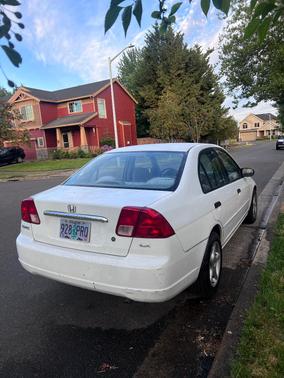 White 2001 Honda Civic LX