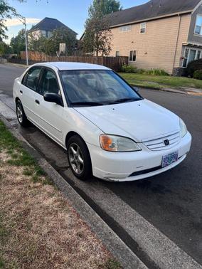 White 2001 Honda Civic LX