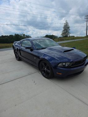 Blue 2010 Ford Mustang GT Premium