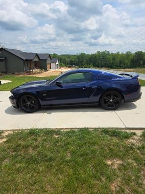 Blue 2010 Ford Mustang GT Premium