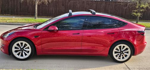 Red 2023 Tesla Model 3 Base