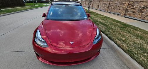 Red 2023 Tesla Model 3 Base