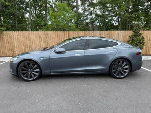 Gray 2014 Tesla Model S Performance