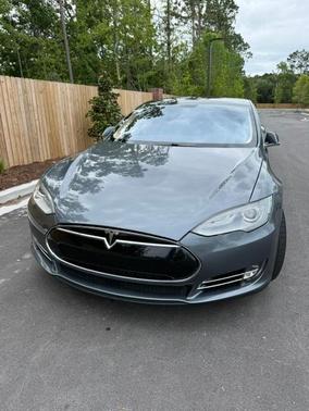 Gray 2014 Tesla Model S Performance