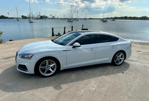 White 2019 Audi A5 Sportback 45 Premium