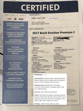 2017 Buick Envision Premium I