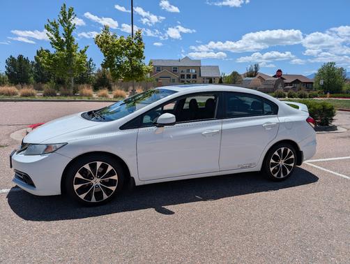 White 2013 Honda Civic Si