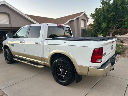 White 2012 RAM 1500 Laramie Longhorn