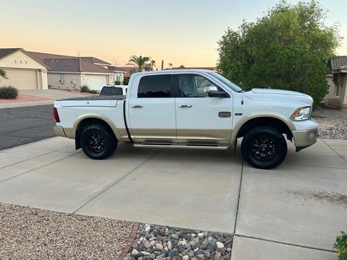 White 2012 RAM 1500 Laramie Longhorn