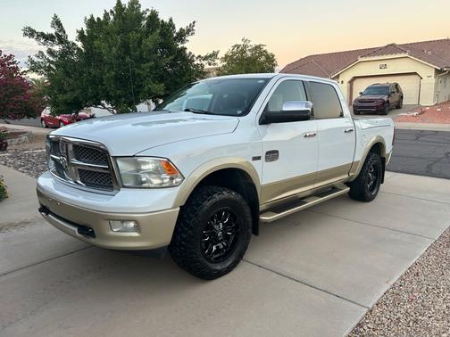 White 2012 RAM 1500 Laramie Longhorn