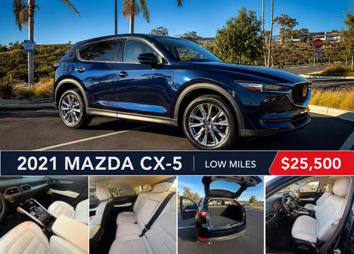 Blue 2021 Mazda CX-5 Grand Touring