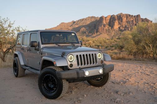Silver 2013 Jeep Wrangler Unlimited Sahara