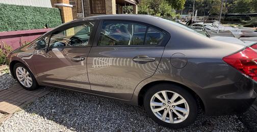 Gray 2012 Honda Civic EX