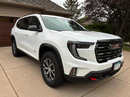 White 2026 GMC Acadia AWD AT4