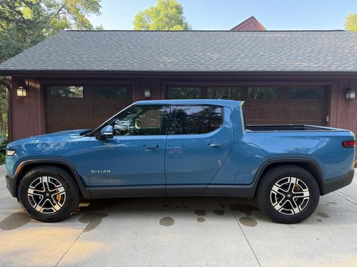 Blue 2022 Rivian R1T Launch Edition