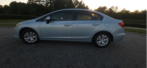 Blue 2012 Honda Civic LX