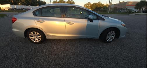 Blue 2012 Honda Civic LX