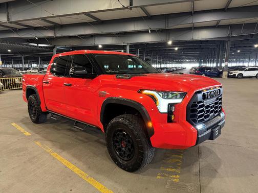 Orange 2023 Toyota Tundra Hybrid TRD Pro