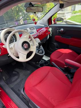 Red 2015 FIAT 500 Pop