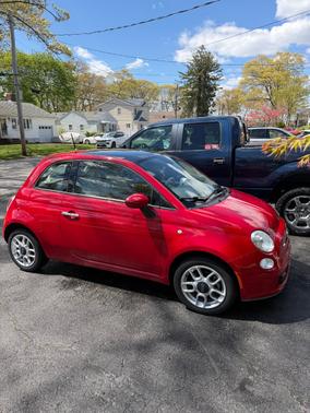 Red 2015 FIAT 500 Pop