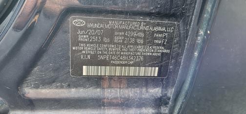 2008 Hyundai SONATA GLS