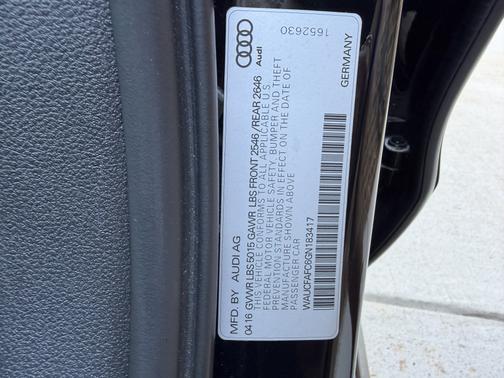 Black 2016 Audi A6 2.0T Premium