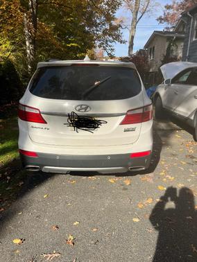 White 2015 Hyundai SANTA FE Limited
