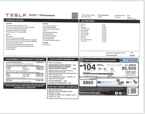 2025 Tesla Model Y Performance
