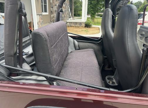 Red 2002 Jeep Wrangler X