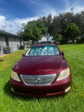 Red 2008 Lexus LS 460 Base