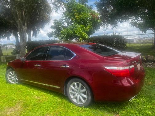 Red 2008 Lexus LS 460 Base