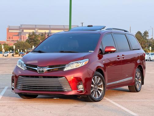 Red 2019 Toyota Sienna Limited Premium