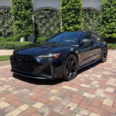 Black 2025 Audi RS 7 performance 4.0