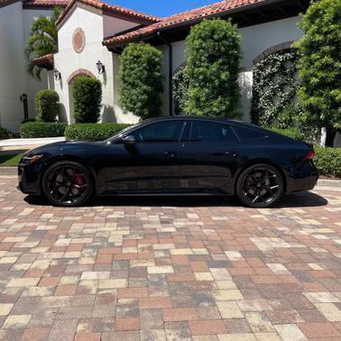 Black 2025 Audi RS 7 performance 4.0