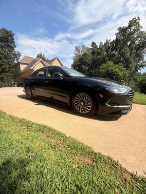 Black 2021 Hyundai SONATA Hybrid SEL