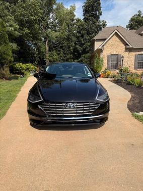 Black 2021 Hyundai SONATA Hybrid SEL