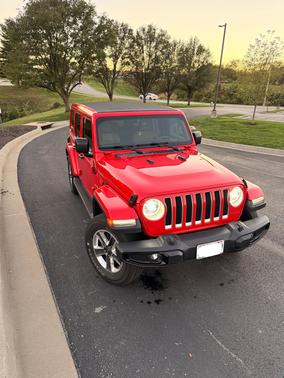 Red 2019 Jeep Wrangler Unlimited Sahara