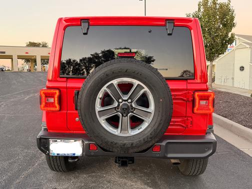 Red 2019 Jeep Wrangler Unlimited Sahara