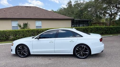 White 2017 Audi S8 4.0T Plus