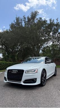 White 2017 Audi S8 4.0T Plus
