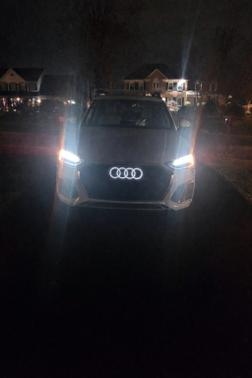 White 2022 Audi Q5 45 S line Premium Plus