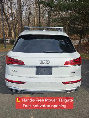 White 2022 Audi Q5 45 S line Premium Plus
