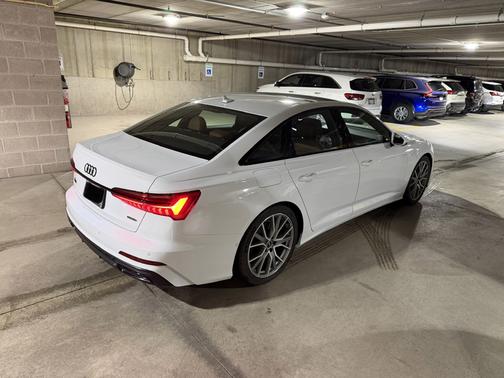 White 2022 Audi A6 55 Premium Plus