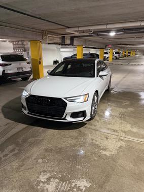 White 2022 Audi A6 55 Premium Plus