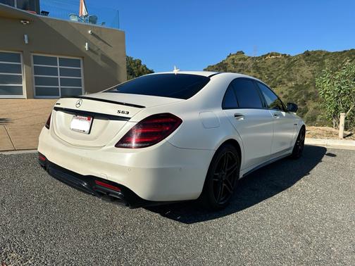White 2020 Mercedes-Benz AMG S 63 4MATIC