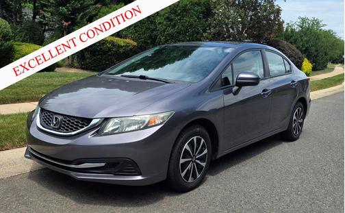 Gray 2015 Honda Civic LX