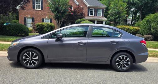 Gray 2015 Honda Civic LX