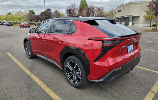 Red 2023 Toyota bZ4X Limited