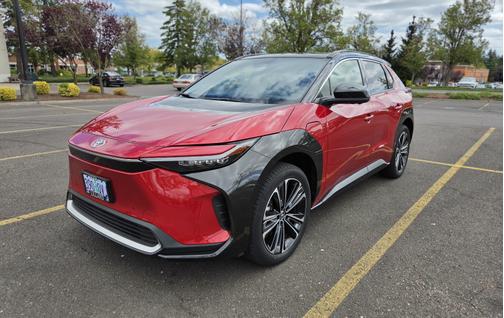 Red 2023 Toyota bZ4X Limited