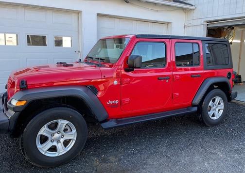 Red 2018 Jeep Wrangler Unlimited Sport S